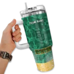 customized baylor bears geometric prism green curved tumbler best selling.webp