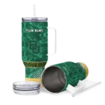 customized baylor bears geometric prism green curved tumbler best selling.webp