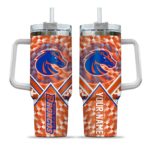 customized boise state broncos chevron angle orange curved tumbler best selling.webp