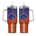 customized boise state broncos chevron stripe orange curved tumbler best selling.webp