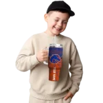 customized boise state broncos chevron stripe orange curved tumbler best selling.webp
