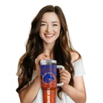 customized boise state broncos chevron stripe orange curved tumbler best selling.webp