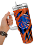 customized boise state broncos claw cut orange black curved tumbler best selling.webp