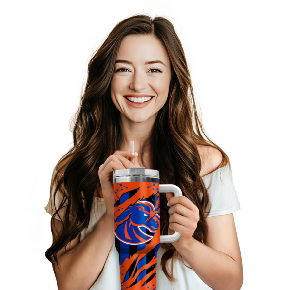 customized boise state broncos claw cut orange black curved tumbler premium grade.webp