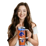 customized boise state broncos heart helmet motif orange curved tumbler best selling.webp
