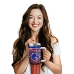 customized boise state broncos hex texture orange curved tumbler best selling.webp