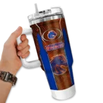 customized boise state broncos hexagon armor orange curved tumbler best selling.webp