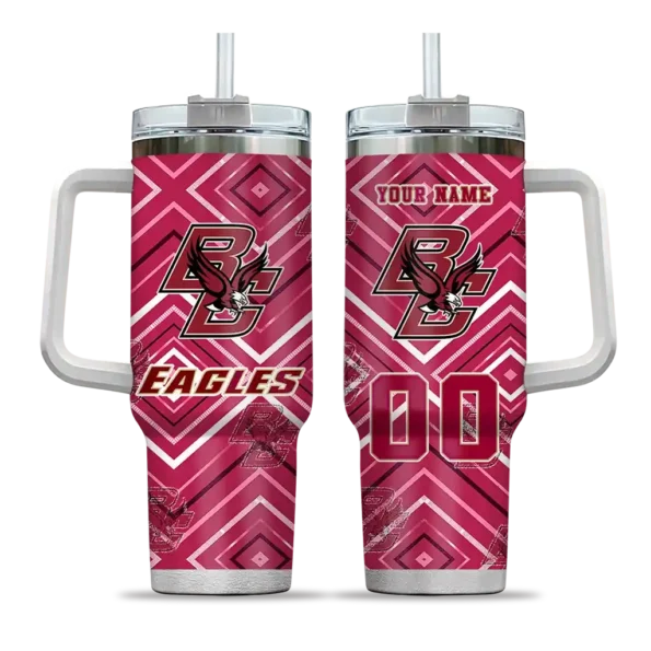 customized boston college eagles bold diamonds maroon curved tumbler best selling.webp