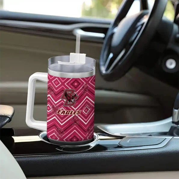 customized boston college eagles bold diamonds maroon curved tumbler trendy.webp