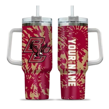 customized boston college eagles burst swirl maroon curved tumbler best selling.webp