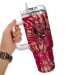 customized boston college eagles burst swirl maroon curved tumbler best selling.webp