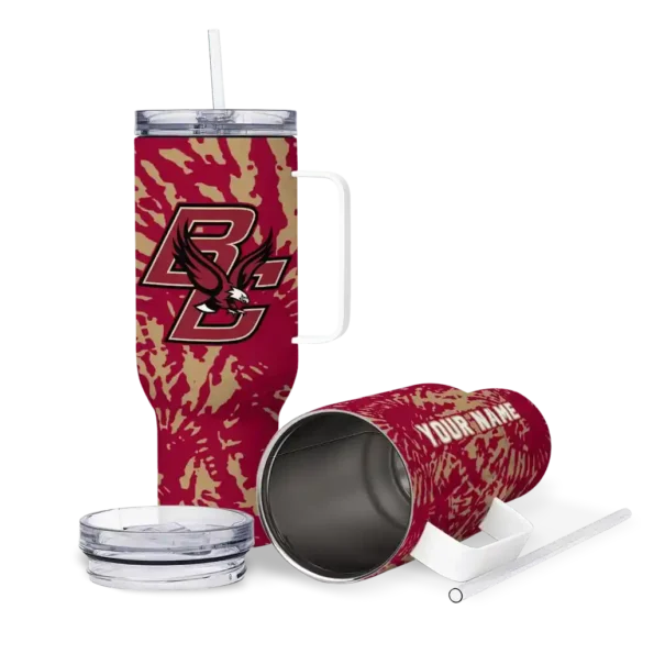 customized boston college eagles burst swirl maroon curved tumbler high quality.webp