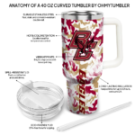 customized boston college eagles camo mashup maroon white curved tumbler best selling.webp