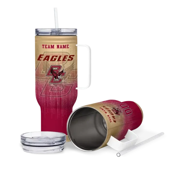customized boston college eagles gradient dots maroon curved tumbler high quality.webp