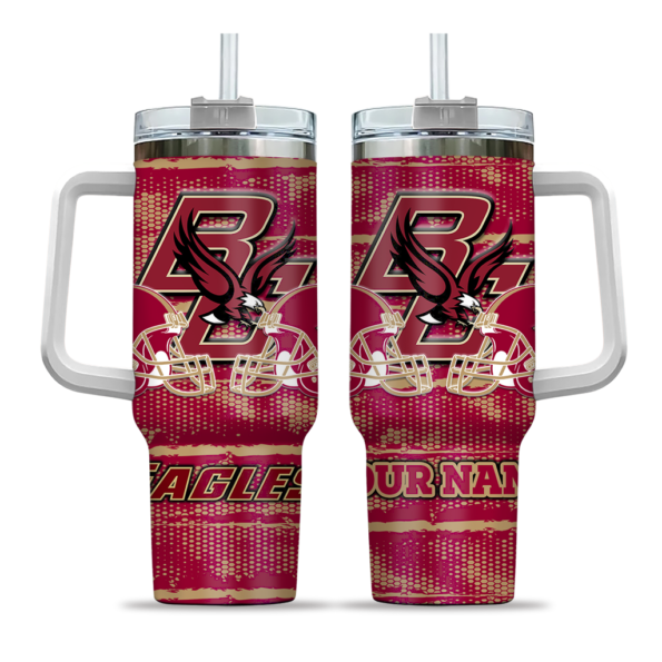 customized boston college eagles honey streaks maroon curved tumbler best selling.webp