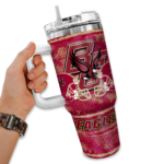 customized boston college eagles honey streaks maroon curved tumbler best selling.webp