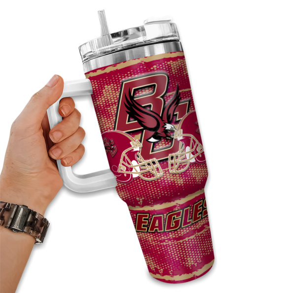 customized boston college eagles honey streaks maroon curved tumbler fashion forward.webp