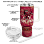 customized boston college eagles honey streaks maroon curved tumbler best selling.webp