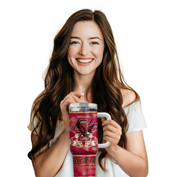 customized boston college eagles honey streaks maroon curved tumbler premium grade.webp