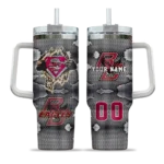 customized boston college eagles superman shield maroon gray curved tumbler best selling.webp