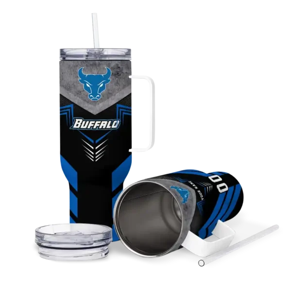 customized buffalo bulls arrow armor royal blue black curved tumbler high quality.webp
