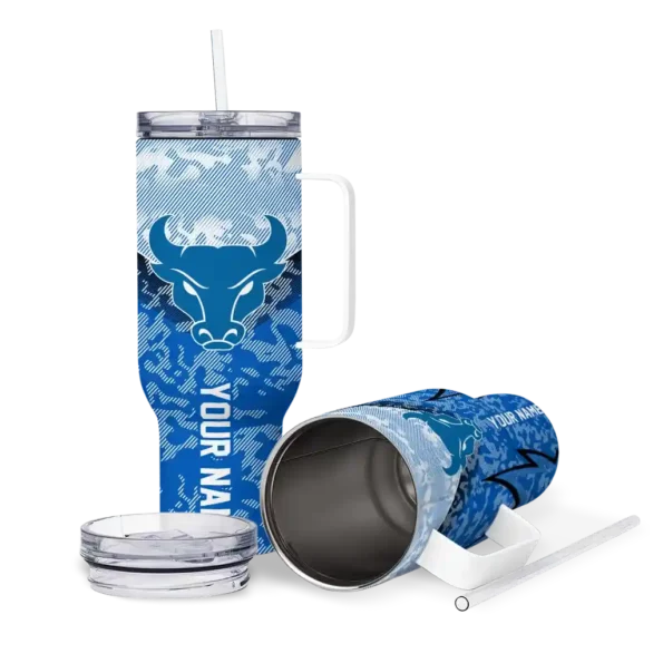 customized buffalo bulls chevron stripe royal blue curved tumbler high quality.webp