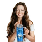 customized buffalo bulls heart helmet motif royal blue curved tumbler best selling.webp