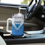 customized buffalo bulls hex texture royal blue curved tumbler best selling.webp