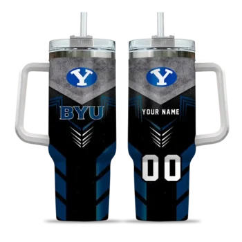 customized byu cougars arrow armor blue black curved tumbler best selling.webp