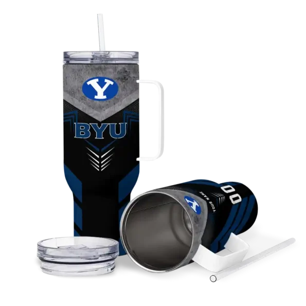 customized byu cougars arrow armor blue black curved tumbler high quality.webp