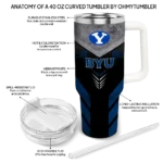customized byu cougars arrow armor blue black curved tumbler best selling.webp