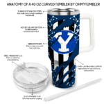 customized byu cougars claw cut blue black curved tumbler best selling.webp
