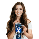 customized byu cougars claw cut blue black curved tumbler best selling.webp