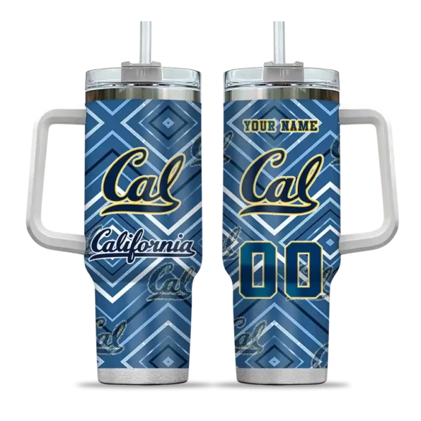 customized california golden bears bold diamonds blue curved tumbler best selling.webp