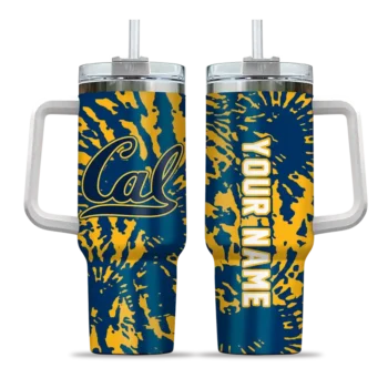customized california golden bears burst swirl blue curved tumbler best selling.webp
