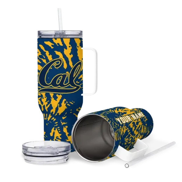 customized california golden bears burst swirl blue curved tumbler high quality.webp