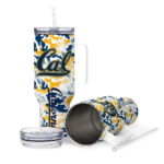 customized california golden bears camo mashup blue white curved tumbler best selling.webp
