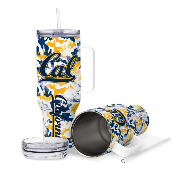 customized california golden bears camo mashup blue white curved tumbler high quality.webp