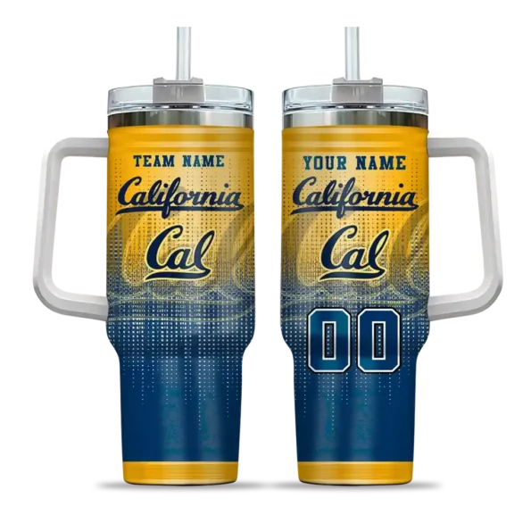 customized california golden bears gradient dots blue curved tumbler best selling.webp