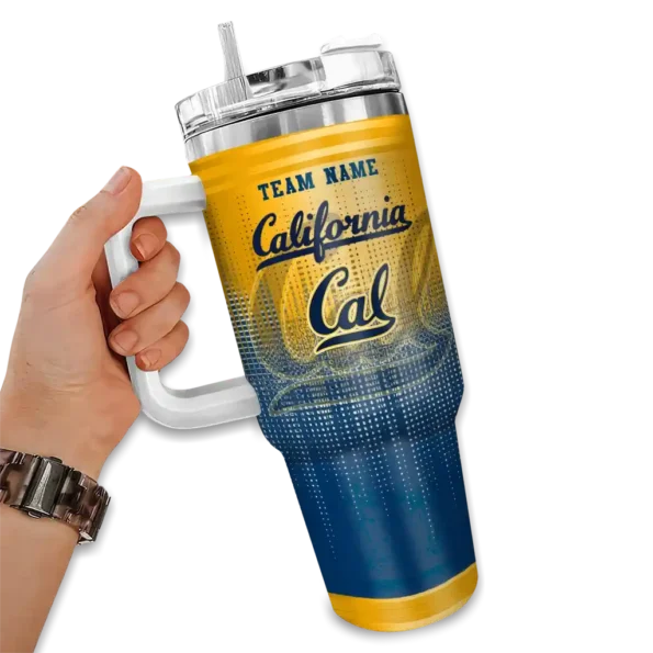 customized california golden bears gradient dots blue curved tumbler fashion forward.webp