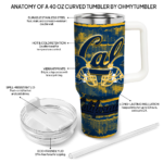 customized california golden bears honey streaks blue curved tumbler best selling.webp