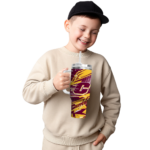 customized central michigan chippewas abstract paths maroon curved tumbler best selling.webp