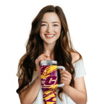customized central michigan chippewas abstract paths maroon curved tumbler best selling.webp