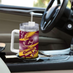 customized central michigan chippewas abstract paths maroon curved tumbler best selling.webp