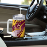 customized central michigan chippewas arrow burst maroon curved tumbler best selling.webp