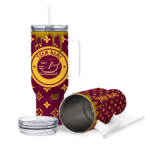 customized central michigan chippewas bullseye drips maroon curved tumbler best selling.webp