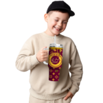 customized central michigan chippewas bullseye drips maroon curved tumbler best selling.webp