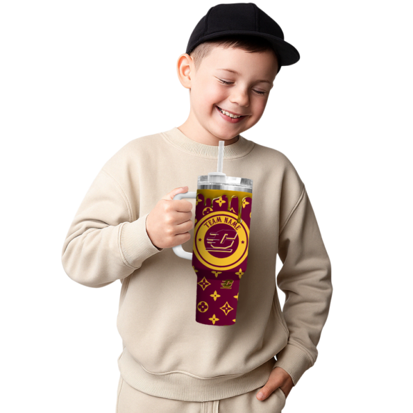 customized central michigan chippewas bullseye drips maroon curved tumbler latest model.webp