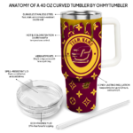 customized central michigan chippewas bullseye drips maroon curved tumbler best selling.webp