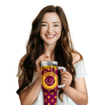 customized central michigan chippewas bullseye drips maroon curved tumbler best selling.webp